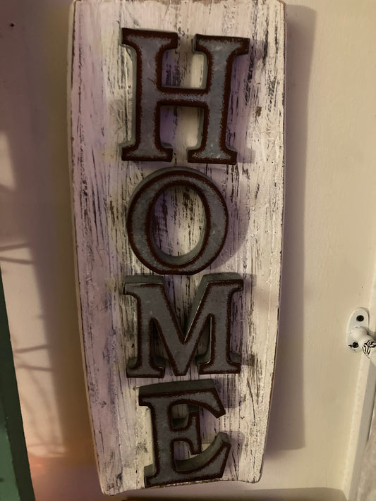 Custom "HOME" Wall Sign