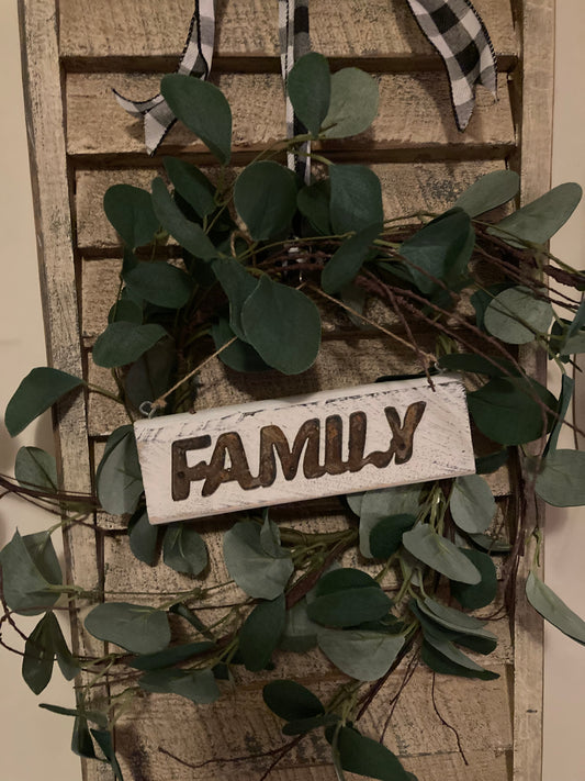 Custom "Family" Wall Decor Sign